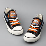 Denver Broncos Shoes For Sale Letter Glow In The Dark Shoes Cheap Laces