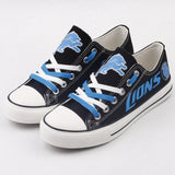 Detroit Lions Shoes Letter Glow In The Dark Shoes Cheap Laces Custom
