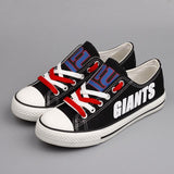 New York Giants Shoes Letter Glow In The Dark Shoes Cheap Laces