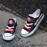 San Francisco 49ers Shoes For Sale Letter Glow In The Dark Shoes Cheap Laces