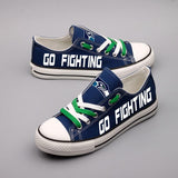 Cheap Custom Seattle Seahawks Shoes For Sale Letter Glow In The Dark Shoes Laces