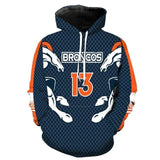 NFL Hoodies 3D Denver Broncos Hoodies For Sale Sweatshirt Jacket Pullover