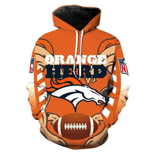 NFL Hoodies 3D Denver Broncos Hoodies For Sale Sweatshirt Jacket Pullover