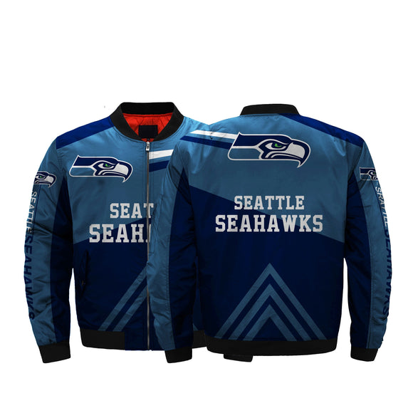 NFL Jacket Men Cheap Seattle Seahawks Bomber Jacket For Sale