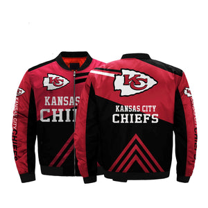 NFL Jacket Men Kansas City Chiefs Bomber Jacket For Sale Plus Size