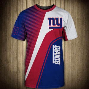 NFL T shirt 3D Custom New York Giants T shirts Cheap For Fans