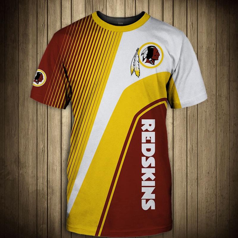 NFL T shirt 3D Custom Washington Redskins T shirts Cheap For Fans 4 Fan Shop
