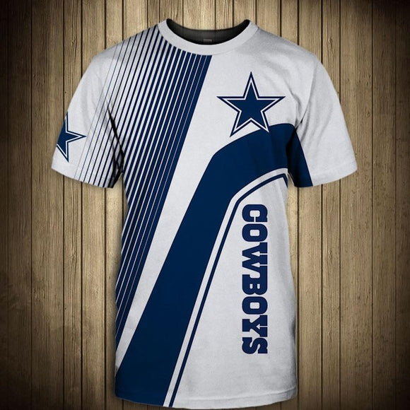 NFL T shirt For Sale 3D Custom Dallas Cowboys T shirts Cheap For Fans