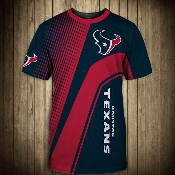 NFL T shirt For Sale 3D Custom Houston Texans T shirts Cheap For Fans