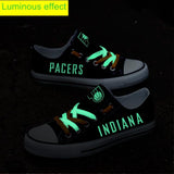 Cheap Indiana Pacers Shoes Custom Limited Letter Glow In The Dark Shoes Laces