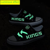 Cheap Sacramento Kings Shoes Custom Limited Letter Glow In The Dark Shoes Laces