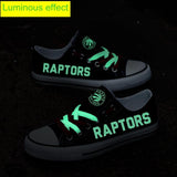 NBA Shoes Custom Toronto Raptors Shoes Limited Letter Glow In The Dark Shoes Laces