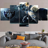 Oakland Raiders Canvas Wall Art Cheap For Living Room Bedroom Wall Decor