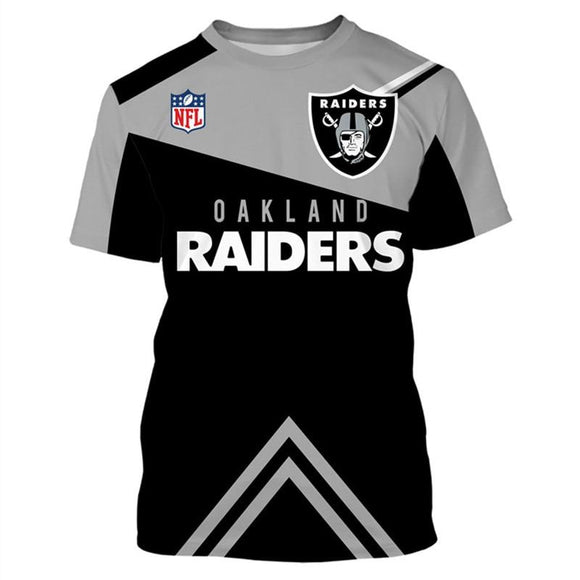 Oakland Raiders T shirts Funny Cheap Short Sleeve O Neck For Fans