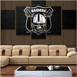 Oakland Raiders Wall Art Cheap For Living Room Wall Decor Football 1