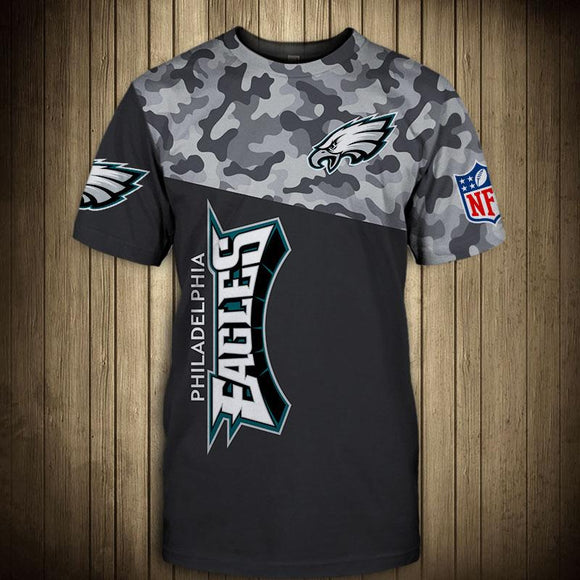 Philadelphia Eagles Military T Shirt 3D Short Sleeve