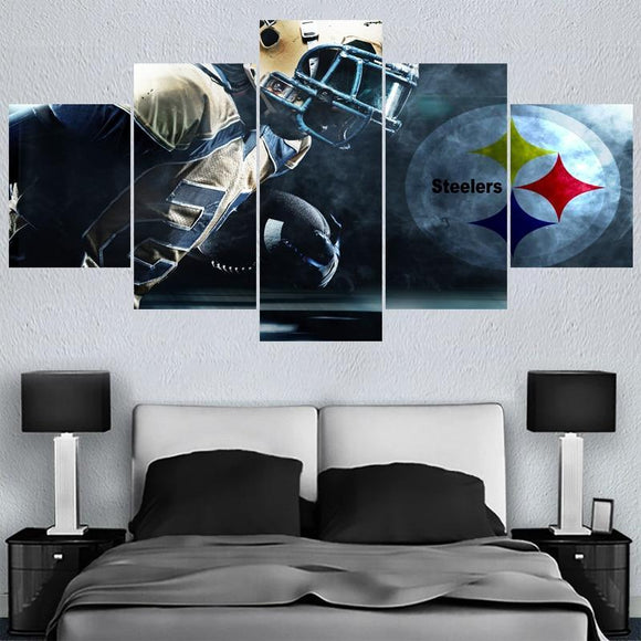 Pittsburgh Steeler Canvas Wall Art For Living Room Bedroom Wall Decor