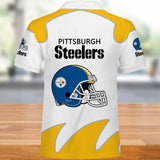 Pittsburgh Steelers Men's Polo Shirts White
