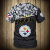 Pittsburgh Steelers Military T Shirt 3D Short Sleeve