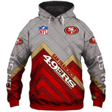 San Francisco 49ers Hoodies Sale 3D Sweatshirt Pullover Zip Up