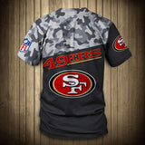 San Francisco 49ers Military T Shirt 3D Short Sleeve