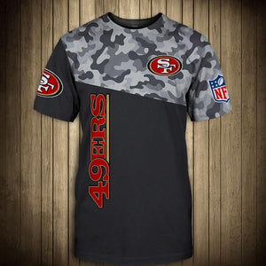 San Francisco 49ers Military T Shirt 3D Short Sleeve