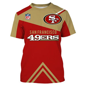 San Francisco 49ers T shirts Vintage Cheap Short Sleeve O Neck For Fans