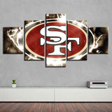 San Francisco 49ers Wall Art Cheap For Living Room Wall Decor