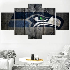Seattle Seahawks Wall Art Home Decor Picture Canvas Painting For Living Room Bedroom