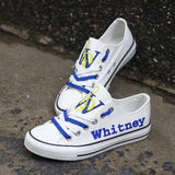 So Cool Design Canvas Shoes Printed Letter & Logo Whitney Wildcats High School