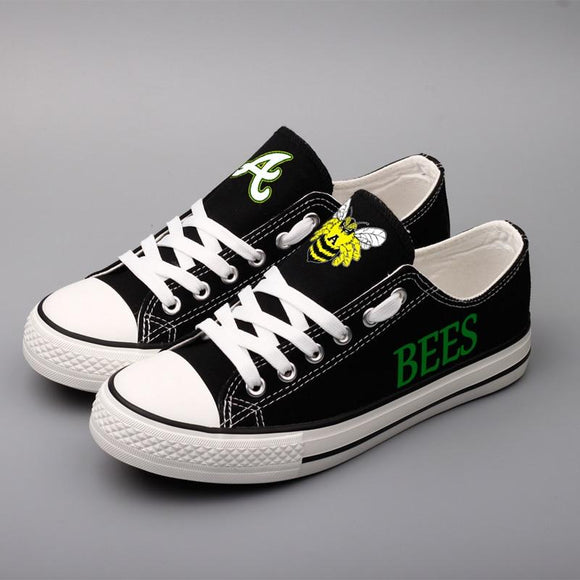 So Cool Design Canvas Shoes Printed Letter & Logo Academy High School Bumblebees