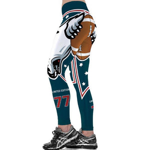 St. Louis Rams 3D Print YOGA Gym Sports Leggings High Waist Fitness Pant Workout Trousers