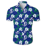 Tampa Bay Lightning Hawaiian Shirt Floral Button Up