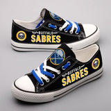 Cheap Custom Buffalo Sabres Shoes Letter Glow In The Dark Shoes Laces