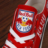 Unique Design New York Red Bulls Shoes Low Top Canvas Shoes