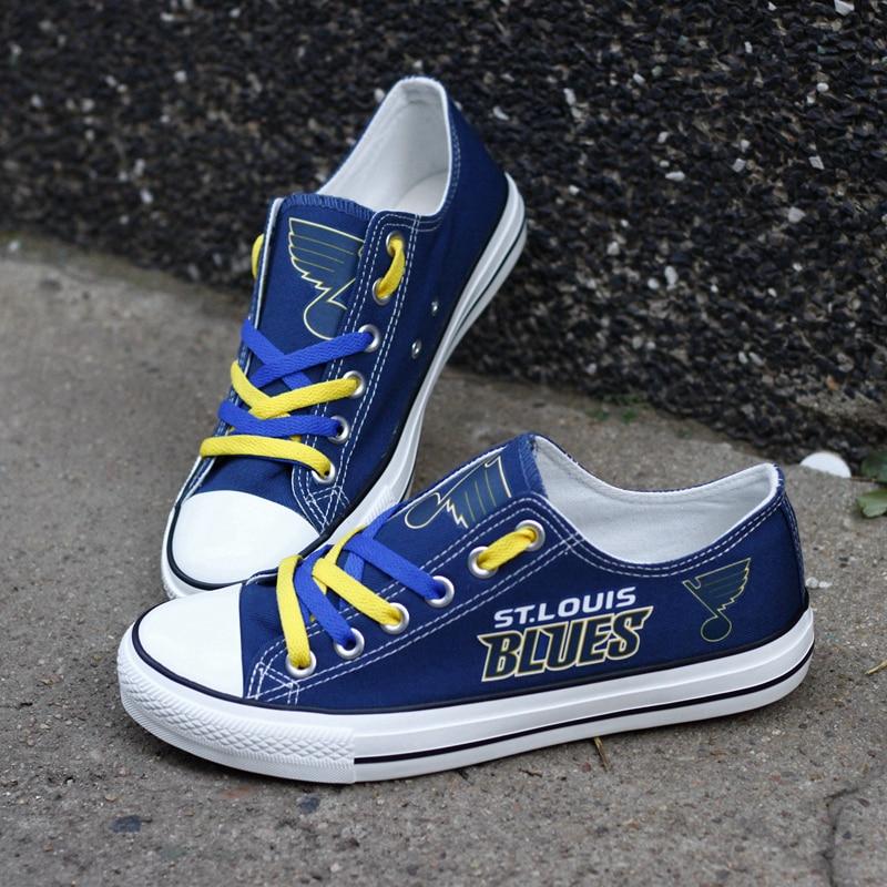 Cheap Price St Louis Blues Shoes Letter Glow In The Dark Shoes