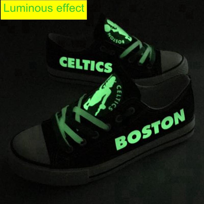 Cheap Boston Celtics Shoes Custom Limited Letter Glow In The Dark