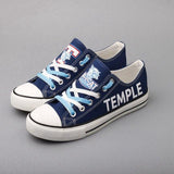 Unique Design Canvas Shoes Print Logo Temple Wildcats