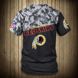 Washington Redskins Military T Shirt 3D Short Sleeve